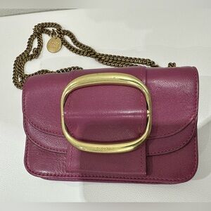 See By Chloe Purple Leather Crossbody Bag